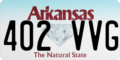 AR license plate 402VVG