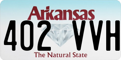 AR license plate 402VVH