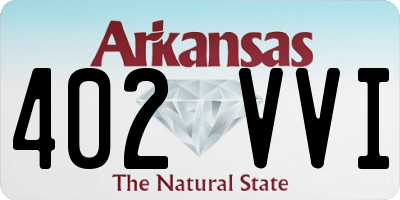 AR license plate 402VVI