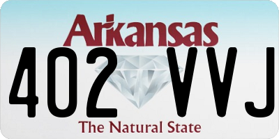 AR license plate 402VVJ