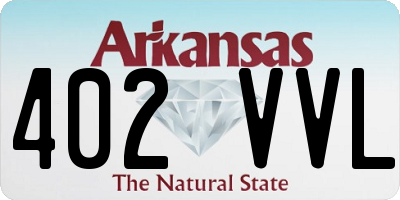 AR license plate 402VVL
