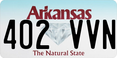 AR license plate 402VVN