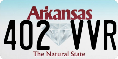 AR license plate 402VVR