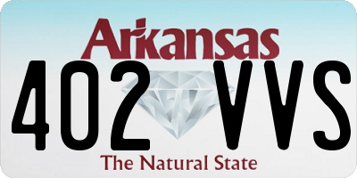 AR license plate 402VVS
