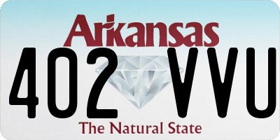 AR license plate 402VVU