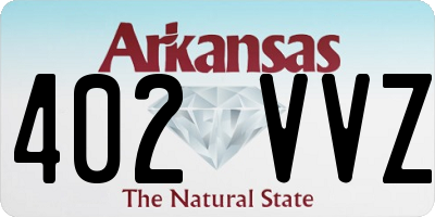 AR license plate 402VVZ