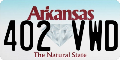 AR license plate 402VWD