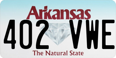AR license plate 402VWE