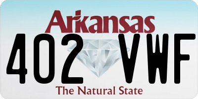 AR license plate 402VWF