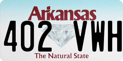 AR license plate 402VWH