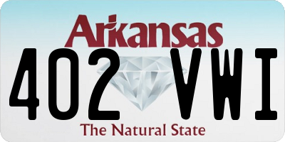 AR license plate 402VWI