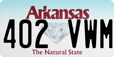 AR license plate 402VWM