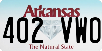 AR license plate 402VWO