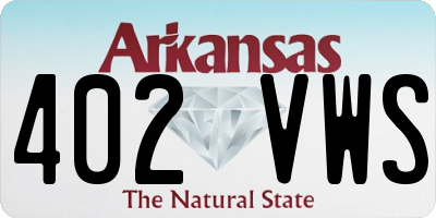 AR license plate 402VWS