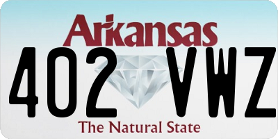 AR license plate 402VWZ