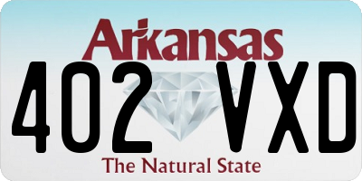 AR license plate 402VXD