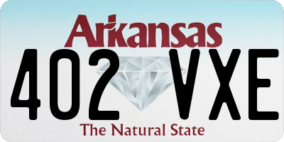 AR license plate 402VXE
