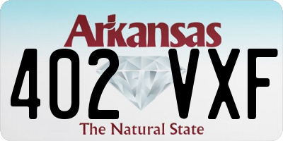 AR license plate 402VXF