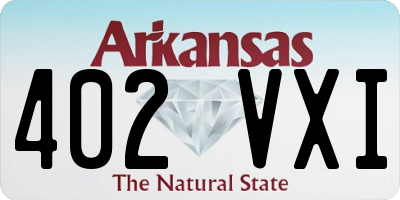 AR license plate 402VXI