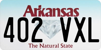 AR license plate 402VXL