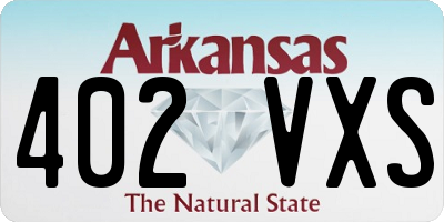 AR license plate 402VXS