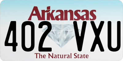 AR license plate 402VXU