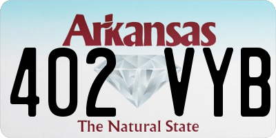 AR license plate 402VYB