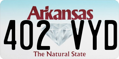 AR license plate 402VYD