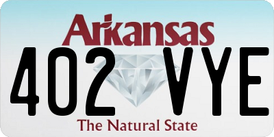 AR license plate 402VYE