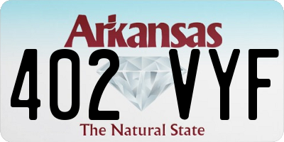 AR license plate 402VYF