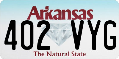 AR license plate 402VYG