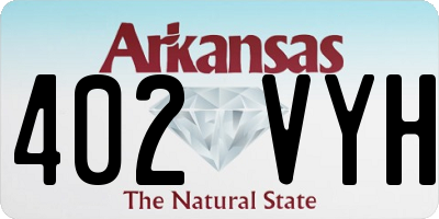 AR license plate 402VYH