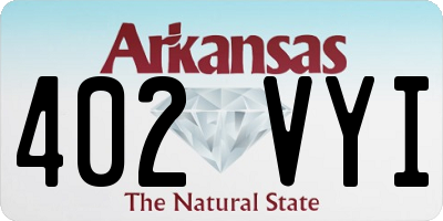 AR license plate 402VYI