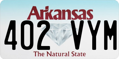 AR license plate 402VYM