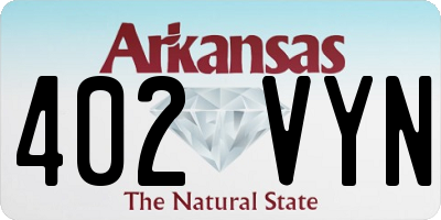 AR license plate 402VYN