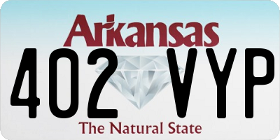 AR license plate 402VYP