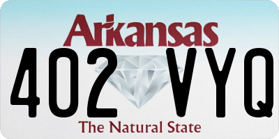 AR license plate 402VYQ