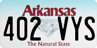AR license plate 402VYS