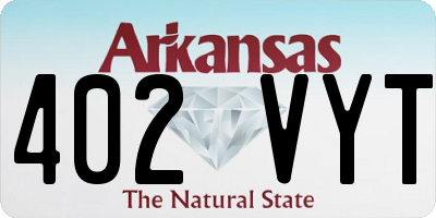 AR license plate 402VYT