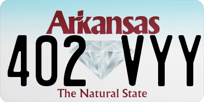 AR license plate 402VYY