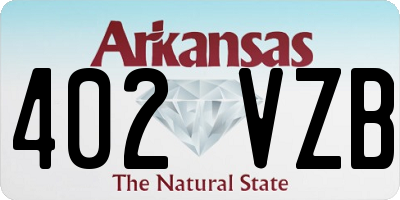 AR license plate 402VZB