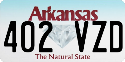 AR license plate 402VZD
