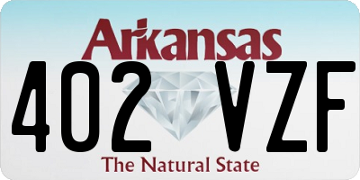 AR license plate 402VZF