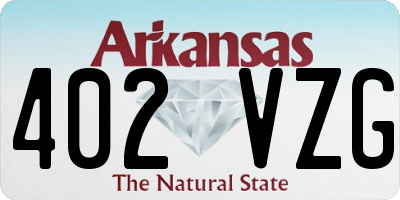 AR license plate 402VZG