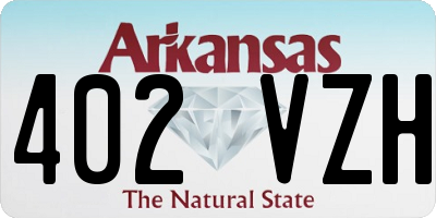 AR license plate 402VZH