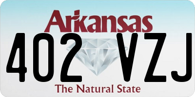 AR license plate 402VZJ
