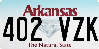 AR license plate 402VZK