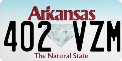 AR license plate 402VZM