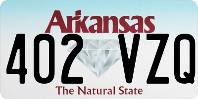 AR license plate 402VZQ