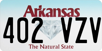 AR license plate 402VZV